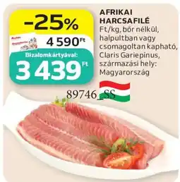 Auchan Claris harcsafilé ajánlat
