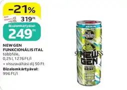 Auchan New gen funkcionális ital ajánlat