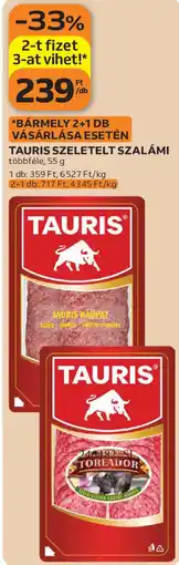 Auchan Tauris szelelt szalami ajánlat