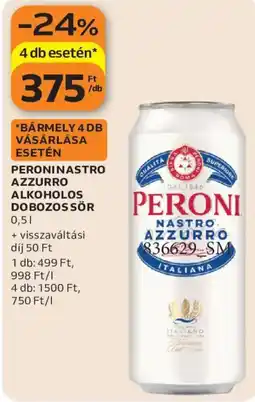 Auchan Peroni nastro azzurro ajánlat