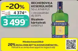 Auchan Becherovka keresülikör ajánlat