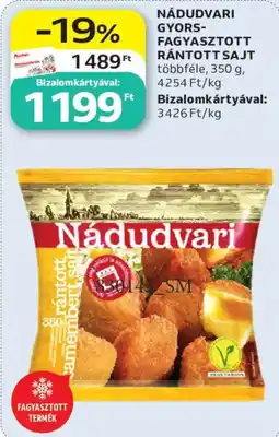 Auchan Nádudvari gyors-fagyasztott rántott sajt ajánlat