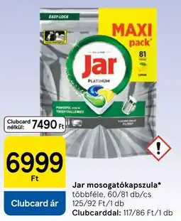Tesco Jar mosogatókapszula ajánlat