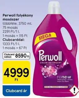 Tesco Perwoll folyékony mosószer ajánlat