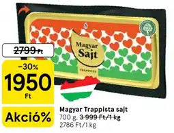 Tesco Magyar Trappista sajt ajánlat