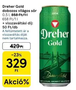 Tesco Dreher Gold ajánlat