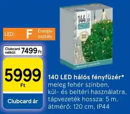 Tesco 140 led halós fényfűzér ajánlat