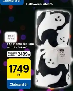 Tesco F&F Home szellem mintás takaró ajánlat
