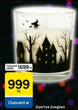 Tesco Gyertya üvegben ajánlat