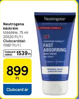 Tesco Neutrogena kézkrém ajánlat