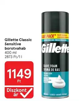 Tesco Gillette classic sensitive borotvahab ajánlat