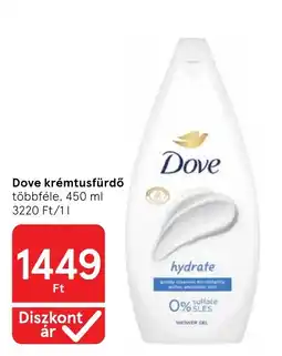 Tesco Dove krémtusfürdő ajánlat
