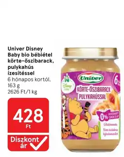 Tesco Univer baby bio bébiétel ajánlat
