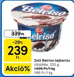 Tesco Zott belriso tejberizs ajánlat
