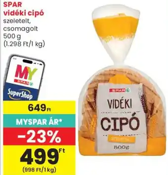 Spar vidéki cipó