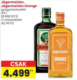 Spar Market Jägermeister orange ajánlat