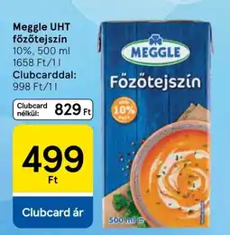 Tesco Meggle főzötejszín ajánlat