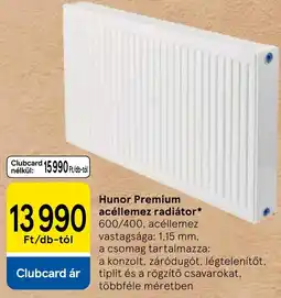 Tesco Hunor premium acéllemez radiátor ajánlat