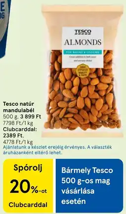Tesco Tesco mandulabél ajánlat