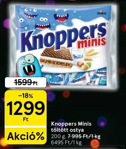 Tesco Knoppers minis ajánlat