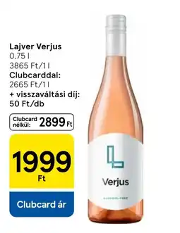 Tesco Lajver verjus ajánlat