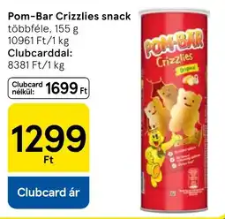 Tesco Pom-bar crizzlies snack ajánlat