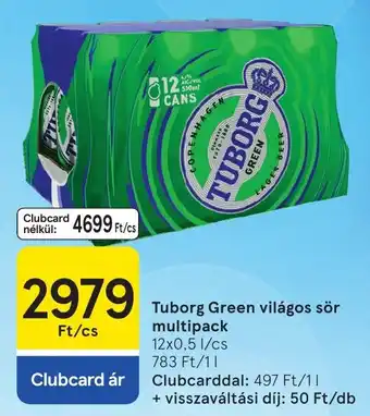 Tuborg green világos sör