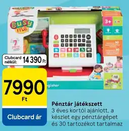 Tesco Busy me pénztár játékszett ajánlat