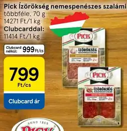 Tesco Pick ízörökség nemespenészes szalámi ajánlat