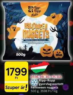 Tesco Ripp-Ropp halloween nuggets ajánlat
