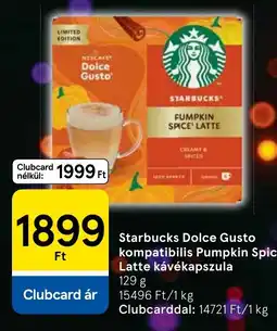 Tesco starbucks dolce gusto kompatibilis kávékapszula ajánlat