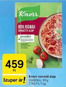 Tesco Knorr bolognai spagetti alap ajánlat