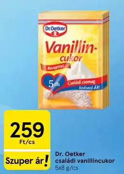 Tesco Dr. Oetker családi vanillincukor ajánlat