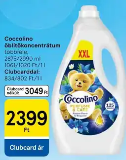 Tesco Coccolino öblítőkonzentrátum ajánlat