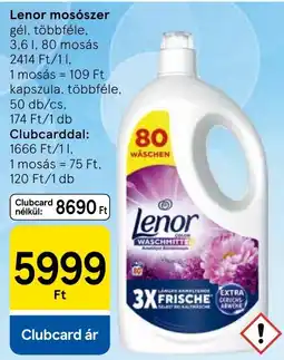 Tesco Lenor mosószer gél ajánlat