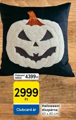 Tesco Halloweeni díszpárna ajánlat