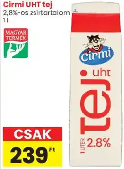 Spar Market Cirmi uht tej ajánlat