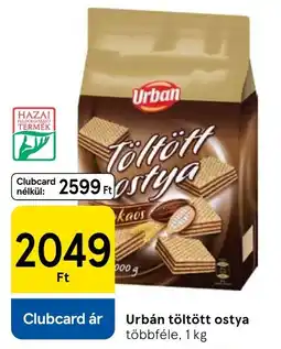 Tesco Urban töltött ostya ajánlat