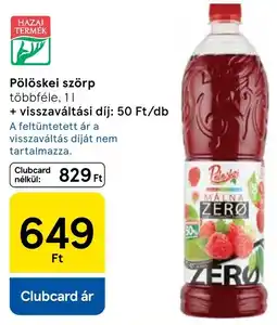 Tesco Pölöskei szörp ajánlat