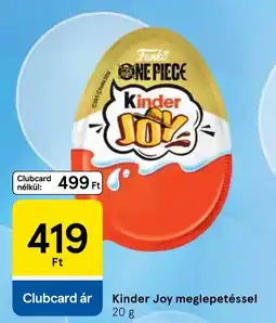 Tesco Kinder Joy ajánlat