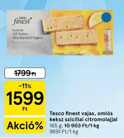 Tesco Tesco finest vajas omlós keksz ajánlat