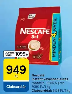 Tesco Nescafe instant kávéspecialitás ajánlat