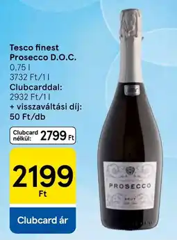Tesco Tesco finest Prosecco D.O.C. ajánlat