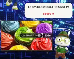 BestByte lg 32" 32lb651c6la hd smart tv ajánlat