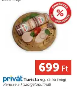 PRIVÁT Privát Turista vg ajánlat