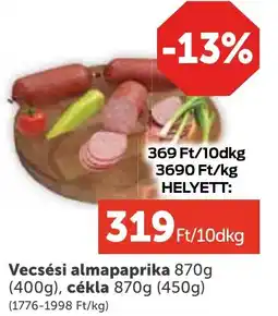 PRIVÁT Vecsési almapaprika ajánlat