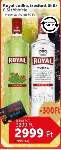PRIVÁT Royal vodka ajánlat