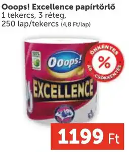 PRIVÁT Ooops! excellence papírtörlő ajánlat