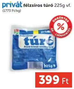 PRIVÁT Privát félzsíros túró ajánlat