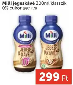PRIVÁT Milli jegeskávé ajánlat